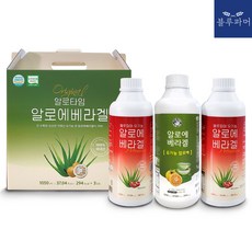 블루파머 유기농 생 알로에 90% 알로에베라겔 속쓰림 배변활동 면역력 강화 1050ml/1병 3병 6병 9병, 3개