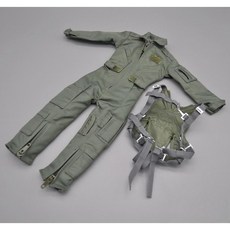 미 공군 조종사 군용 점프슈트 전투 가슴장비 조립모델, B형
