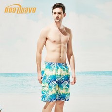 Heatwave 男款海灘褲 清涼浪花湖水藍沙灘休閒褲, M