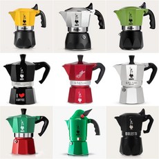 비알레띠 뉴브리카 모카포트 2컵, 싱글 밸브 실버 4 컵, 1개, 1L