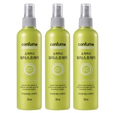 컨퓸 슈퍼하드 워터 헤어스프레이, 252ml, 3개