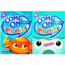 Come On Phonics 4 교재+워크북 세트(전2권) With QR, 페이퍼백, NE Build&Grow