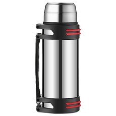 대용량 강력 보온 보냉병 스텐 텀블러 대형 물통 보냉 보온병 캠핑 운동 등산 용 물병 헬스 다이어트 워터 보틀, 실버, 1200ml, 1개