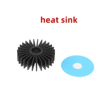 3DSWAY 1pc/5pcs 프린터 부품 원형 스테퍼 알루미늄 방열판 Voron 1.0 2.4 용 36mm 냉각, 01 Black, 01 5pcs