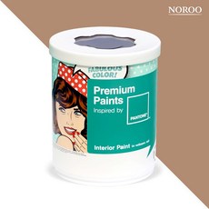 노루페인트 팬톤 내부용 실내벽면 무광 페인트, 161323Macaroon, 1L, 1개