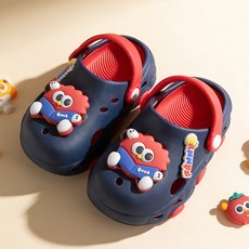 兒童洞洞鞋 軟底包頭涼拖鞋
