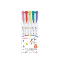 마일드라이너 HC 형광펜 5종 세트, 라벤더, 푸크시아, 메리골드, 썸머그린, 시트러스 그린, 5개