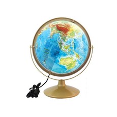 LED조명 인테리어 한글 회전 스탠드지구본 앤틱지구본 생일선물 조카선물 예쁜, 320-GL 골드색