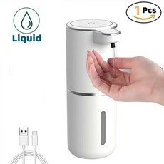 가정용 에너지 감지 멀티 벽걸이형 비접촉식 디스펜서 기계 비누 충전식 기어 수직, Liquid 1PCS