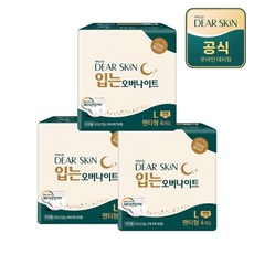 깨끗한나라 디어스킨 입는 오버나이트 특대형 4P x 3팩, 팬티형, 4개입, 3개
