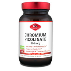 OLYMPIAN LABS 吡啶甲酸鉻 200mcg 素食膠囊, 1個, 100 件