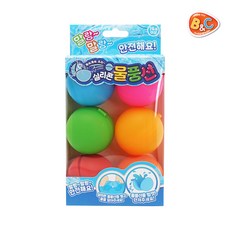 비앤씨 계속계속 쓰는 실리콘 물풍선 6종 세트, 혼합색상, 1세트