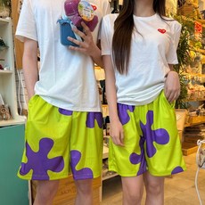 (시즌 OFF 세일) [핫썸머 뚱이룩 커플 트윈 비치팬츠] 남/여 유니크 바캉스룩