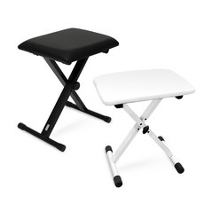 전자 피아노 접이식 의자 LMS-24 높이조절 디지털피아노 신디 키보드, 화이트