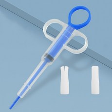 강아지 고양이 펫 약먹이기 주사기 알약 투약 보조기 급여기, 7개, 10g