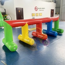 에어바운스 키즈카페 실내 놀이터 놀이기구 야외 풍선 흔들의자, 사다리를건너는데4m