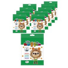 토단교재 하비볼 클레이 10p, 초록, 50g, 1개