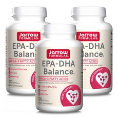 Jarrow FORMULAS 賈羅公式 EPA-DHA平衡魚油軟膠囊 600mg, 120顆, 3罐