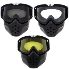 Birdz 버즈 Pelican 마스크 안전 고글 3쌍 OTG 블랙 투명 스모크 옐로우 렌즈 미국발송