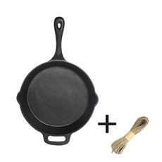 지아지 주물 무쇠 후라이팬 그릴팬, 무쇠팬 10인치(손잡이) (26cm)