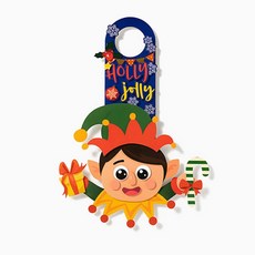 크리스마스 종이 문고리 꾸미기 키트(요정)