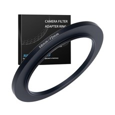 58mm ~ 82mm 스텝업 링 필터 어댑터 금속 링 스텝업 링 어댑터 필터 모든 82mm UV CPL ND 렌즈 후드 스레드 렌즈 요법(58mm ~ 82mm)과 호환, 58mm ~ 72mm
