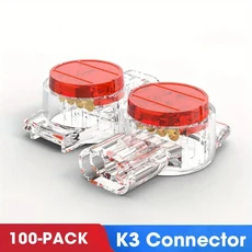 100개/팩 K1 커넥터 크림프 터미널 배선 RJ45 이더넷 케이블 전화선, 01 빠른  Mainland, 03 K3 100Pcs