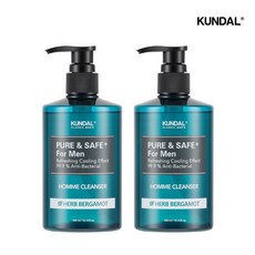 쿤달 퓨어 앤 세이프 쿨링 남성청결제, 300ml, 12개