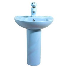 어린이 세면대 스탠딩 낮은 씽크대 수전 키즈 유치원, 1개, 화이트 단일 세면대