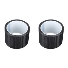 자동차 트럭 SUV용 탄소 섬유 보호 테이프 2개 쉬운 벗겨서 붙이는 설치 블랙 탄소 섬유 보호 필름 자동차 도어 엣지 가드 긁힘 방지 스티커, 자동차 트럭 SUV용 탄소 섬유 보호 테이프 2개, 쉬