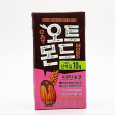 롯데칠성 오트몬드 프로틴 초코 저당 음료, 190ml, 6개