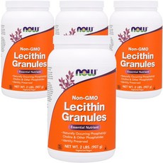 now 健而婷 無麩質卵磷脂保健顆粒, 4罐, 907g