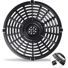 파워 XL 5QT 에어프라이어용 그릴 팬 8.7 원형 논스틱 에어프라이어 교체 랙 부품 액세서리 크리스퍼 플트 식기세척기 안전