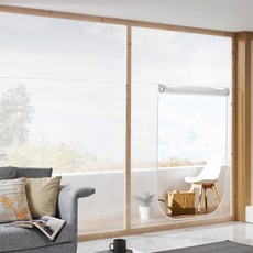 ALTTEURI 氣泡防風塑膠窗戶陽台用+雙面膠帶