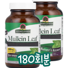 Nature's Answer 뮬레인 추출 500mg, 180회분, 1개