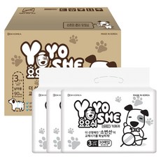 YOYOSHE 寵物尿布女孩第 3 步 30 片 3 包, 第3階段, 30片, 3包