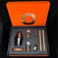 香薰燈 奇楠金絲油料 沉香套裝, 奇楠金絲油料30克套裝（橙色）