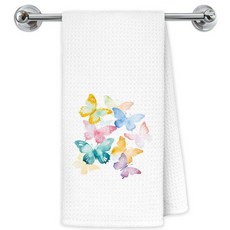 Exqcom Tropical Burnt 오렌지 플라밍고 키친 타월 여성용 플라밍고 선물 욕실 주방용 핸드 타월 새 애호가를 위한 선물 장식용 접시 타월 건조천 40.6 x 61, 선물용 타월-c