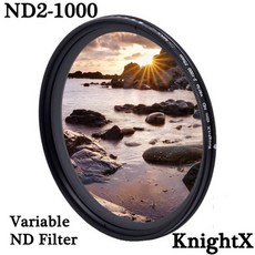 KnightX-ND2 에서 ND1000 페이더 가변 ND 필터 캐논 니콘에 맞게 조정 가능 49mm 52mm 55mm 58mm 62mm 67mm 72mm 77mm 액세서리, 05 72MM