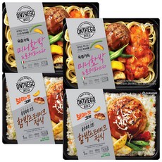 아워홈 온더고 도시락 함박세트(로제파스타&미니함박+함박스테이크정식) 각2개, 2개, 310g