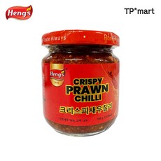 말레이시아 헹스 크리스피 칠리 오일 라유 새우 쉬림프 소스 180g, 1개