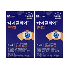 TV홈쇼핑정품 종근당 아이클리어 루테인 2개월분, 30정, 2개