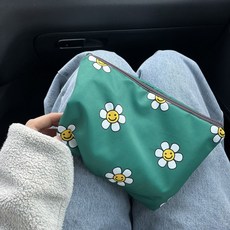 84x84 그린데이지 화장품 다용도 파우치