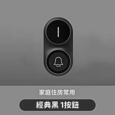 murui 無線門鈴, 1個, 黑色發射器（按鈕）
