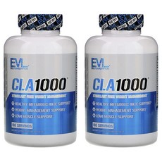 EVLUTIONNUTRITION CLA 1000軟膠囊, 180顆, 2罐