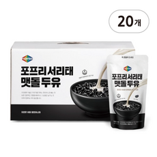 출시 기념 포프리 찐~한 서리태맷돌두유, 180ml, 20개