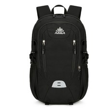 麗佳新款登山包戶外運動防潑水輕便大容量背包輕馬拉鬆跑步露營雙肩包, 黑色