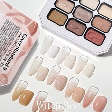 위치비 커버스탠다드 크림젤 치크 그라데이션 고체젤네일, 9종세트, 1개, 22.5ml