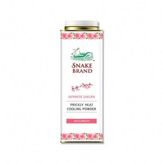泰國Snake Brand蛇牌-清涼降溫消暑乾爽吸濕淨味留香爽身粉280g/罐-粉色櫻花, 280g, 1個