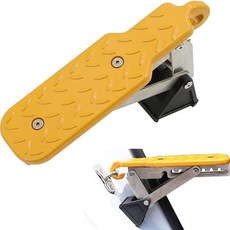 차량 도어스텝 확장형 도어발판 7단계 각도조절 카도어스텝 세차계단, 옐로우 확장형 도어스텝